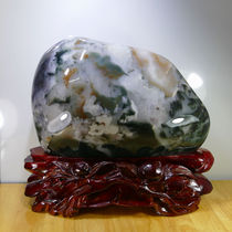 Natural Guilin chicken blood jade raw stone frozen Jade on Lang Jade polished ornaments Yunshan Fucui