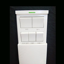 Yuba switch five-open belt delay universal bathroom waterproof five-in-one 5-unit 86 toilet air heating panel