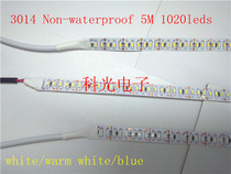  LED light belt 3014 non-waterproof 1020 light 5 meters ultra-bright 12V white light warm white blue light with DC headlight strip