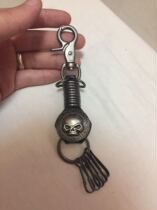 Harley keychain punk skull keychain Harley key ring punk key ring