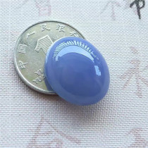 Mingkai Jade Jade Myanmar natural A-goods Bing Waxy species violet large egg surface bare stone inlaid pendant with certificate