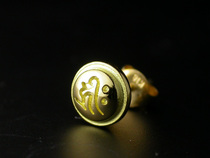 Tang Meis true Sanskrit jewelry Sanskrit amulet the Buddha The Guardian of the Sanskrit 18K pure gold