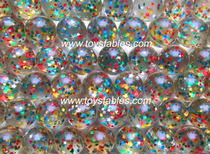 No. 32 Star elastic ball colorful star sequin elastic ball one yuan coin Coin Coin pinball machine bouncing ball