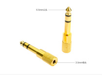  Microphone adapter Large head to small microphone 6 5 to 3 5 conversion head hole audio conversion head