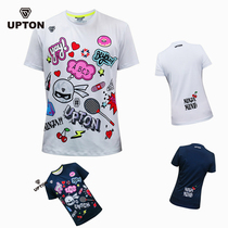 2018 New South Korea UPTON badminton suit mens and womens sportswear cartoon ninja quick-drying short-sleeved T-shirt