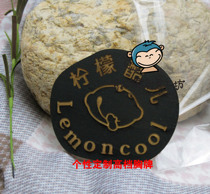 Wood carving special-shaped graffiti board custom wood pendant wooden irregular high-grade PIN Employee personality badge