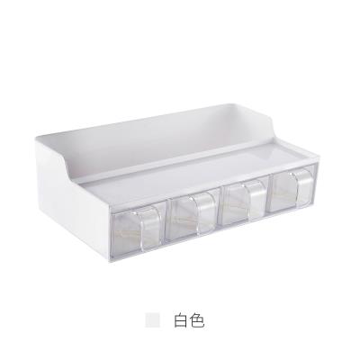 Seasoning tank salt jar lattice lattice jar ingredient storage rack seasoning bottle combination dry set dry kitchen