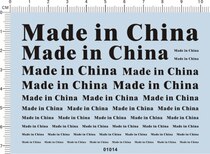01014-A2814 made IN China model vehicle water sticker