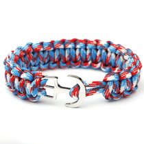Stainless steel couple survival bracelet outdoor multifunctional life-saving field survival anchor jewelry bracelet umbrella rope weaving