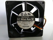 Sanyo 109 P0924H2J03 9032 24V 0 16A 9cm double ball 3-wire converter fan