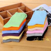 Qingku cotton pure color womens socks high quality combed cotton candy Womens Mid-tube socks multi-color spring and autumn socks available