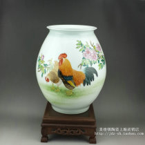 Jingdezhen Ceramics Famous Artist Tiancheng Works (Rooster) Decoration Collection Animal Decoration Vase