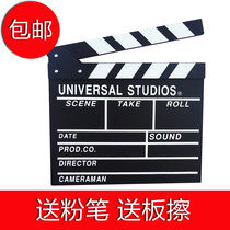  Scene recording board Film clapping board Photo studio wedding shooting Childrens photography props photo wooden blackboard Director board