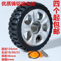Telescopic door Cast aluminum rubber wheel Automatic door wheel head Cast aluminum head wheel Electric door accessories