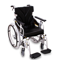 Japan Kawamura wheelchair KZM22 folding lightweight elderly and disabled aviation titanium aluminum alloy scooter self-propelled type