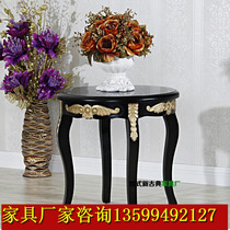 Eurostyle solid wood round several neoclassical small round several French style tea table European-style clubhouse in negotiation table hotel for sale of furniture