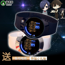 Cat teacher Tokyo Ghoul LED electronic watch Anime peripheral watch variety Jin Muyan touch screen waterproof watch