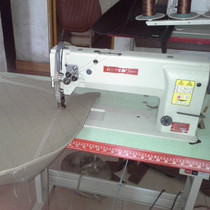 Extended arm leather double needle machine thick material Car foot pad sewing machine sewing machine Jarrett JT6620 thick machine