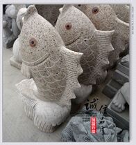 Xiu Shi water spray goldfish carving water spray fish fish pond wall decoration water spray ornaments Feng Shui lucky decorative landscape 70CM high