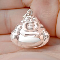 Bento Buddha 999 sterling silver pendant women Maitreya Buddha statue necklace men children evil amulet silver jewelry