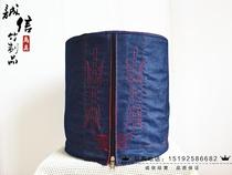Thrush cage denim double layer thick embroidery cage cloth round cage wind-proof warm custom bamboo bird cage