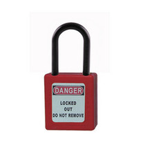  Beidi BD-8531 Non-opening insulated padlock Engineering plastic lock anti-magnetic explosion-proof nylon black lock hook lock rod