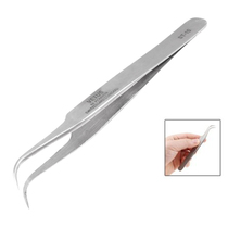 Anti-static Curved Tip Tweezers Forceps Pliers Repair Hand T