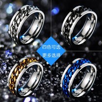 Wear the ornaments on the hand mens retro with the things on the hand mens ring titanium steel personality domineering index finger ring