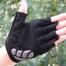 Outdoor summer riding gloves half finger earthquake resistant breathable fitness motorcycle mountain bike equipment men and women models