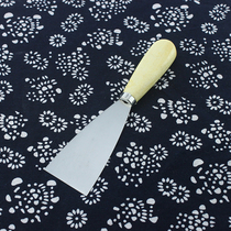 Traditional blue calico soymilk cloth Medicine patch cloth DIY production tool material stainless steel scraper