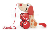 Enlarge version drag crocodile zoom version drag puppy children wooden drawstring toddler crawl play toys