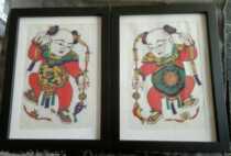 Zhuxian Town Plank New Year Painting Liu Hai Opera Jin Chan Step Fishing Cai Boy Decoration New Year Painting