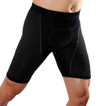 Mens sports tight five-point pants Basketball Football Cycling Shorts Tackle pants Compression stretch pants Track and field