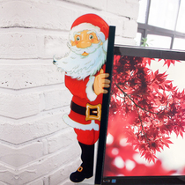 Korean stationery Computer side message board Display screen post-it note board Christmas series Transparent sticky note sticker board