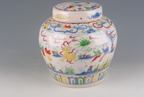 Mingcheng chemical red baby play picture pattern pattern Sky word jar 6