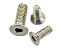 7991 Countersunk head hexagon bolt Flat machine hexagon screw M6*14 hinge special screw 201 stainless steel