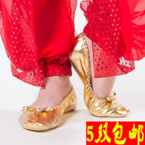 Belly dance shoes Womens childrens performance shoes Childrens Indian dance shoes Adult practice shoes Soft-soled shoes Dance shoes