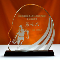 Zhuohe basketball game medal personality crystal trophy medal customization company event prize commemorative supplies