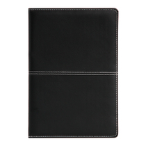 Daili notebook 3323 leather thick large size business office account diary book can be customized logo