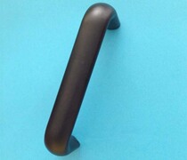 U-type black zinc alloy handle total length 125mm long straight bar handle mounting hole distance 113mm