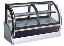 Meike H-S550ABF desktop front and rear open hot cake cabinet 1 5 M table hot bread display cabinet