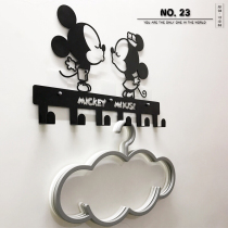 Traceless sticky hook bearing wall Living room Childrens room after door Creative cartoon Mickey Decorative Clothing Hang Hook hook