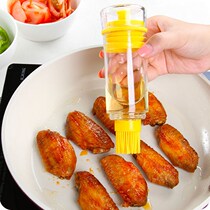 Dual Purpose Oil Brush Barbecue Brush Oil Brush Kitchen High Temperature Resistant Silicone Brush Brushed Oil Brush Food Brush Oil Bottle