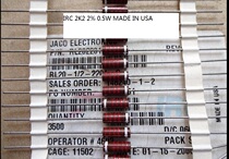 10 4 yuan US IRC 0 5W 2 2K 2K2 2% Copper Foot Precision Baklog Shell Non-magnetic Audio Resistors