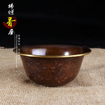 Nepal handmade flower copper water bowl water supply Cup seven cup bowl a set of water cup for Buddha Cup holy water cup large
