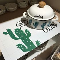 Love home ins creative Nordic hipster insulation cactus home restaurant insulation table mat