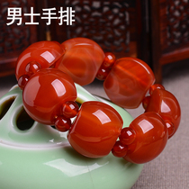 Red Agate bracelet Mens Year of Life hand string jade hand steak Jewelry products Ox Birthday holiday gift Father