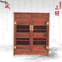 Redwood furniture Chinese style solid wood antique furniture mahogany dining side Laos red sour branch wood dining side cabinet