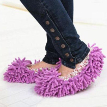 Chenille Floor Wipe Slippers Floor Wipe Slip On Covers Washable Sweepable Floor Mop Wipes Do Not Remove Hair Absorbent