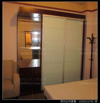 Hotel furniture wardrobe plate single standard room suite full set of customized bedside table TV cabinet sliding door cabinet